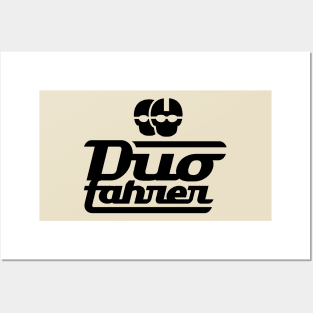 Duo driver logo v.2 (black) Posters and Art